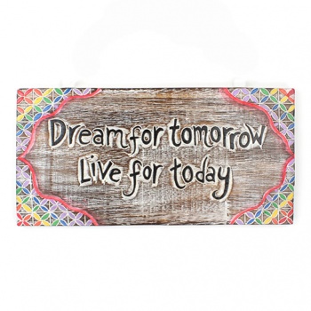 Wooden Dream for Tomorrow Plaque